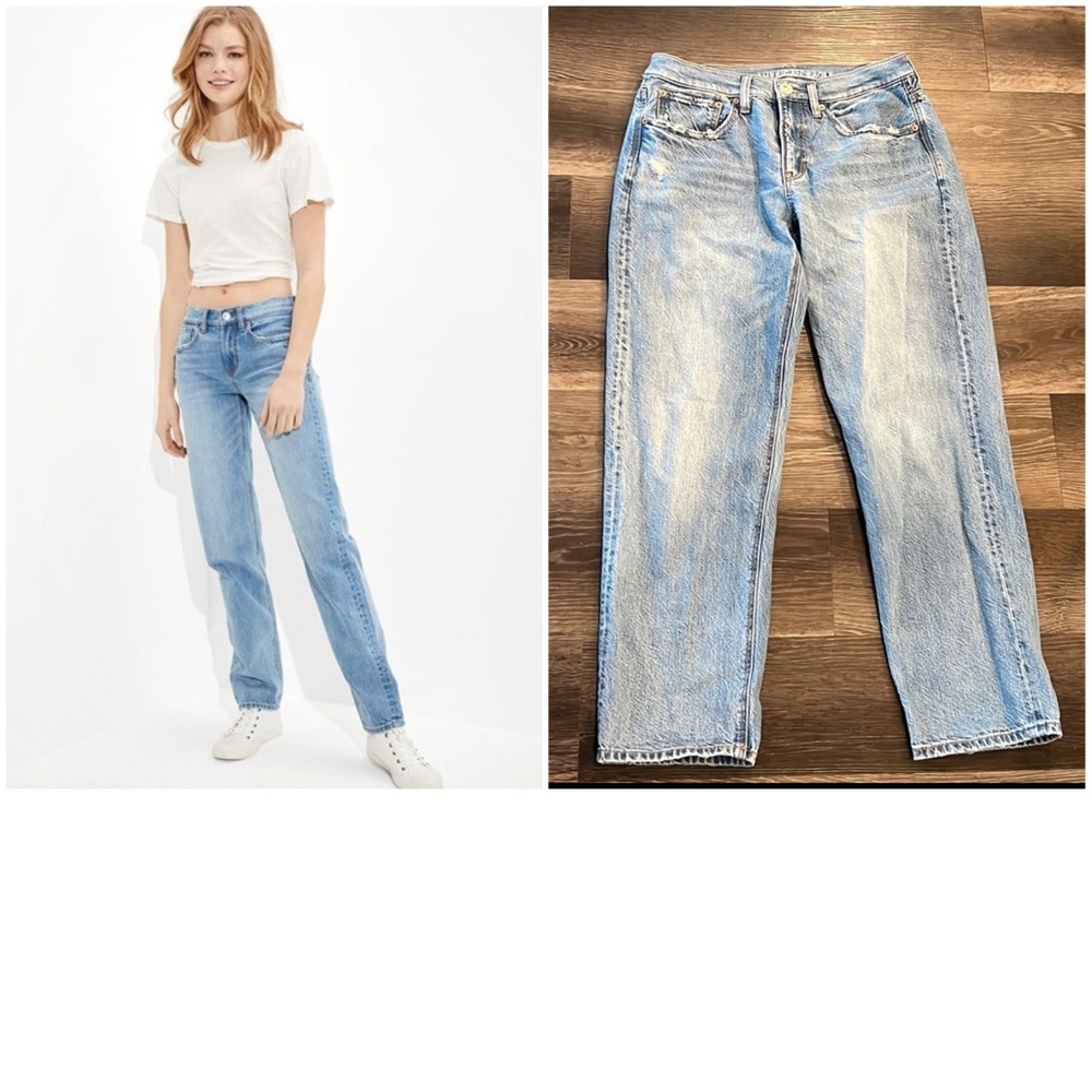 Size 6 AE 90s Low-Rise Straight Jeans